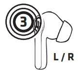 wickedaudio WI TW525X Apoc TWS Earbuds - Change EQ Modes