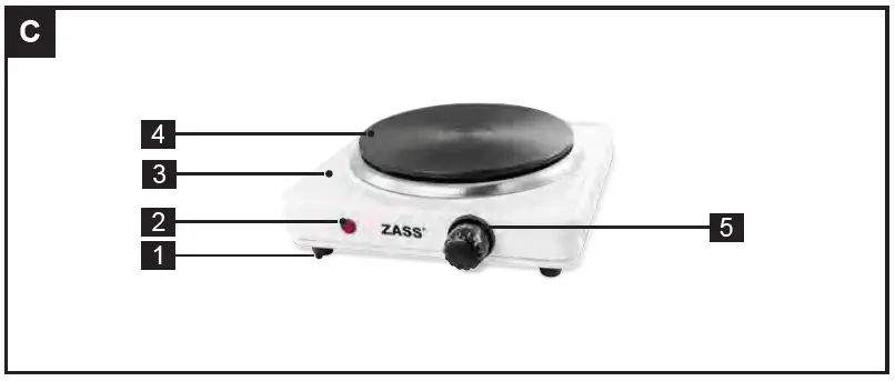 ZASS ZHP 04A Electric Hob Instruction Manual-3