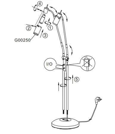 LeuchtenDireckt 11937-55 LED Floor Lamp - fig 1