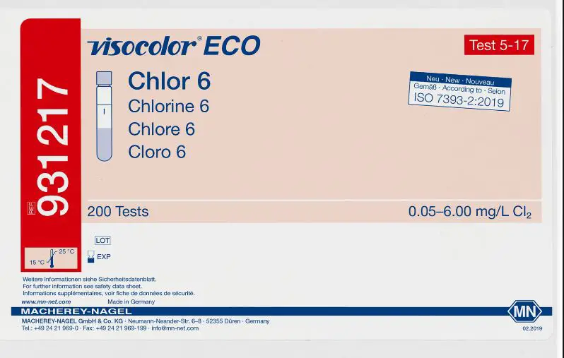 MACHEREY-NAGEL Visocolor ECO Iron 2 Test Kit PRODUCT