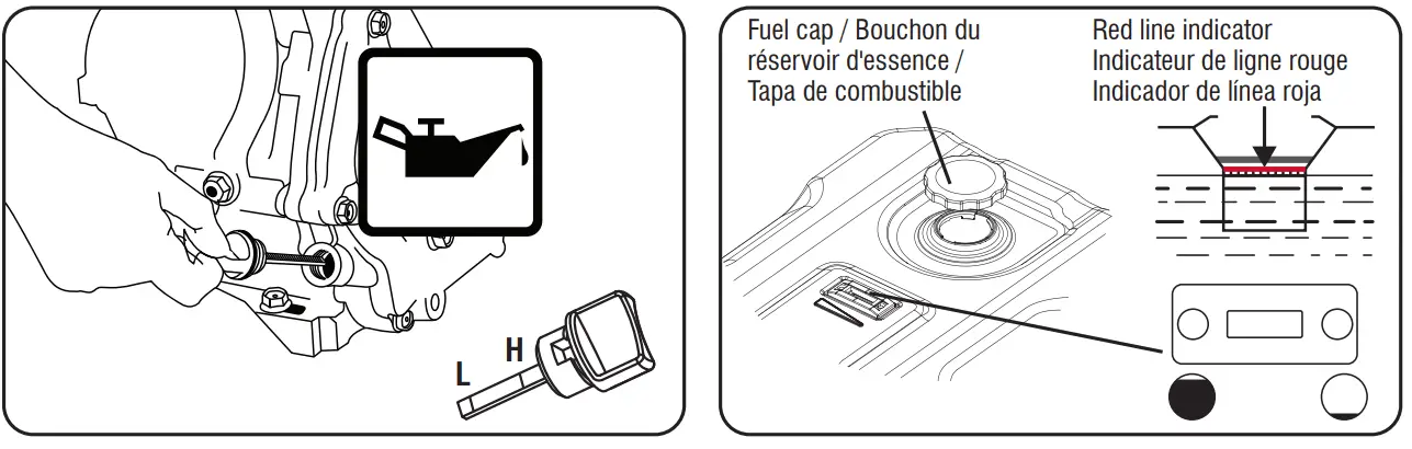 Add Lubricant and Fuel