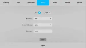 web GUI RS-232 control