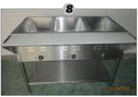 SERV IT 423EST5WE Electric Open Well Steam Tables User Manual - Adjust all parts and tighten all screws