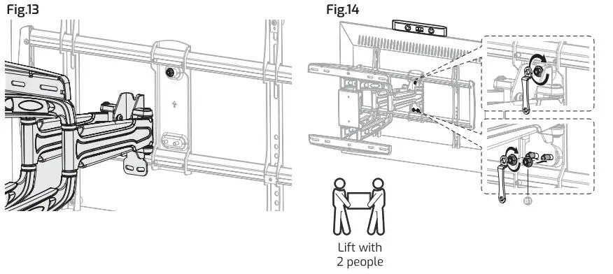 THOR 28022T 80-Inch Max Full Motion Heavy Duty Wall Mount - Figure 8