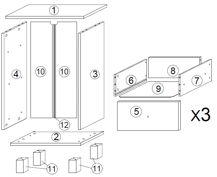 Home 34 cm Affair Bathroom Cabinet Westa-2