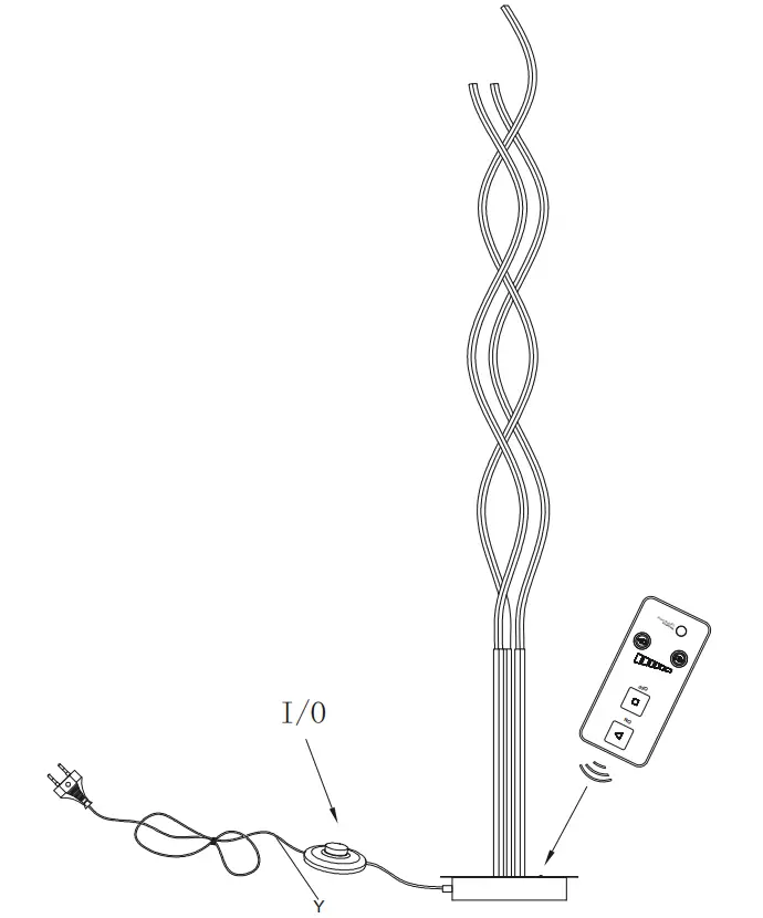 LeuchtenDireckt 15127-55 Wave Floor Lamp FIG (3)