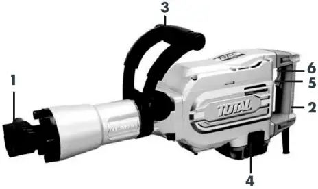 TOTAL TH215456 Demolition Hammer A07