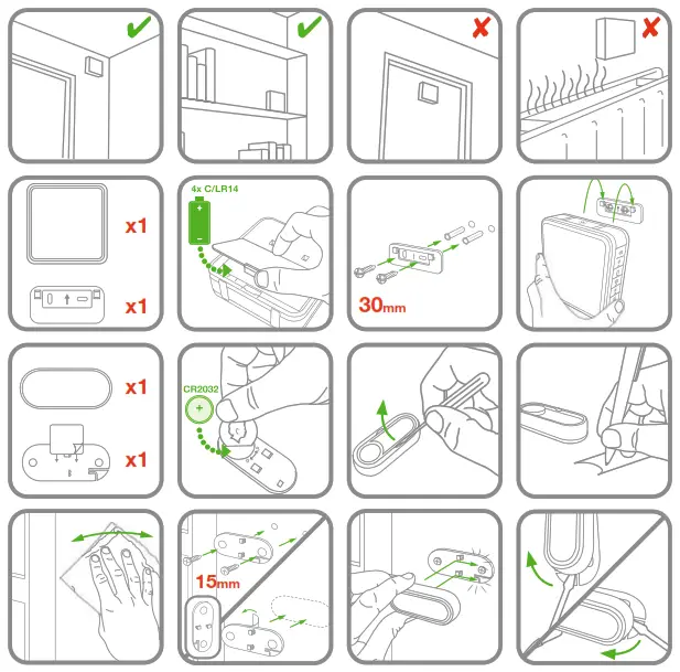 Honeywell DC917NG LED Doorbell Silver - 2