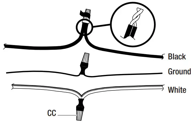 HAMPTON BAY 65146 3 Light Chandelier - Installation 3