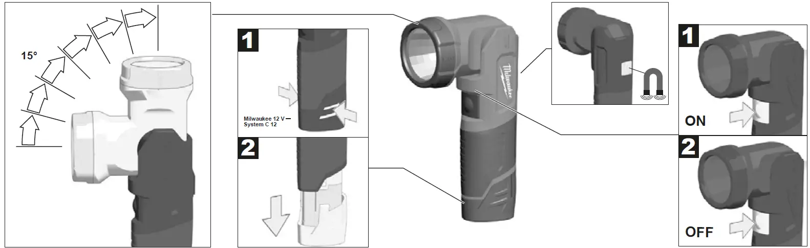 milwaukee M12 T LED Torch 01