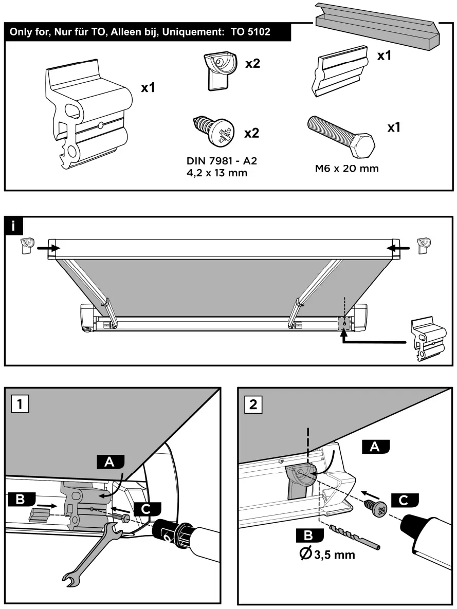 THULE 306515 Rain Blocker G2 Side Fig