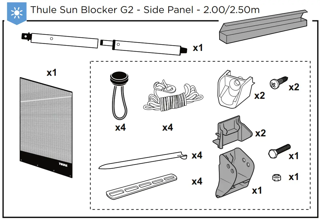 THULE 306515 Rain Blocker G2 Side Fig2