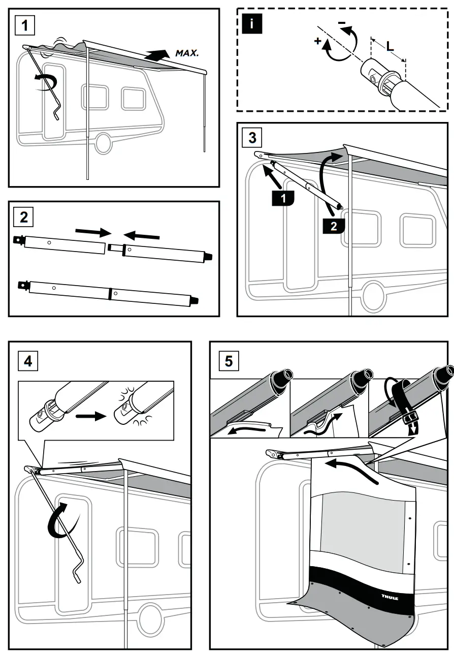 THULE 306515 Rain Blocker G2 Side Fig6