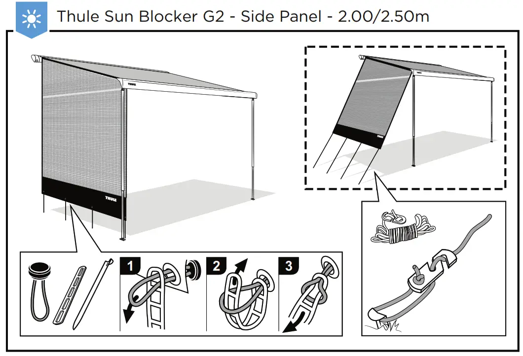 THULE 306515 Rain Blocker G2 Side Fig7