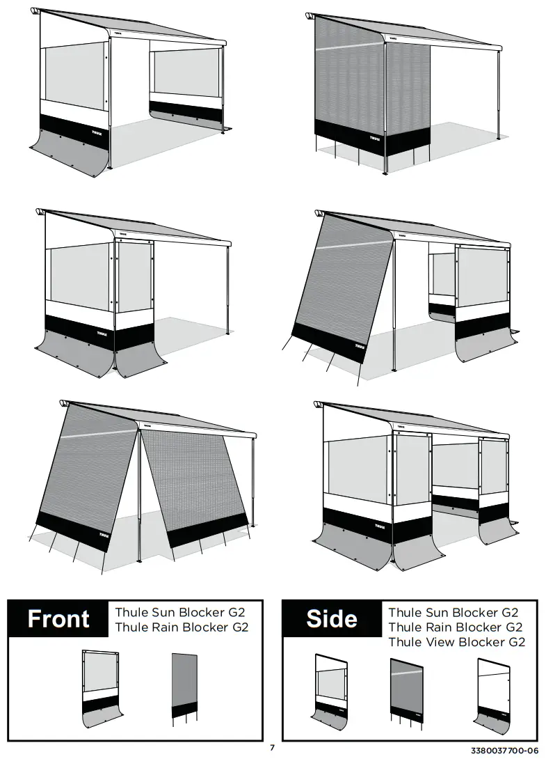 THULE 306515 Rain Blocker G2 Side Fig9