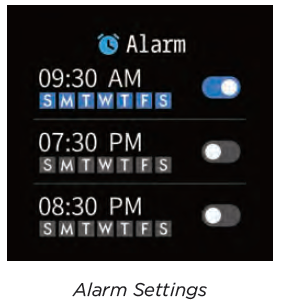 Alarm Settings