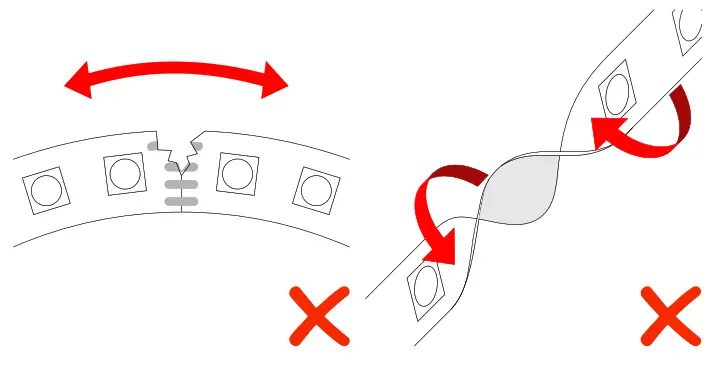 ARTECTA RIBBON2835 Strip LED 24V Blanc chaud 2700K 240 LEDsm 23550lm - Handling3