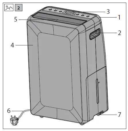 SHARP UD-P16E-W Dehumidifier-2