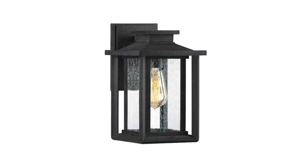 Quoizel Mcl Series Earth Black Outdoor Wall Lantern Installation Guide