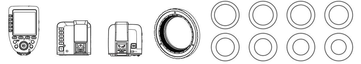 PIXAPRO MACRO MF12 2.4GHz Wireless Macro Flash Optional Accessories