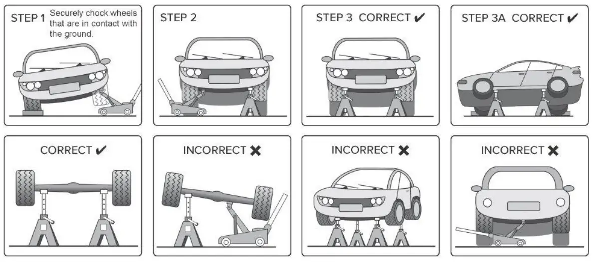 SEALEY VS2006.V4 Axle Stands Pair 6 ton Capacity Per Stand Ratchet Type-fig1