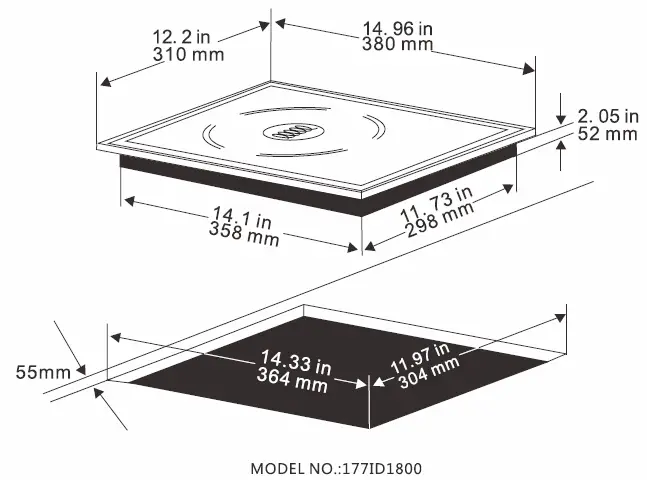 AVANTCO-177ID1800-1800-Watt-Drop-In-FIG-4