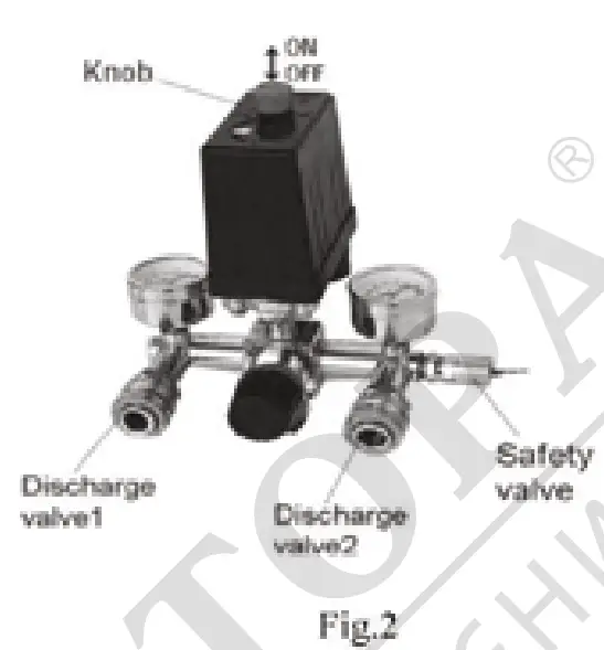 BISONTE SF020-025 Oil-Free Silent Air Compressor - fig 1
