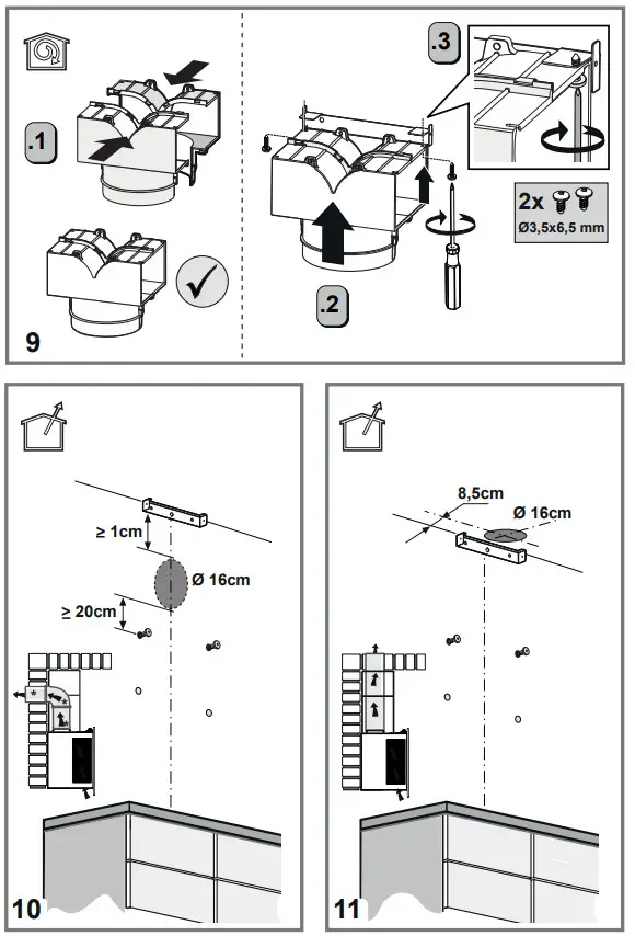 Bauknecht DBHVA Built-in Extractor Hood - fig5
