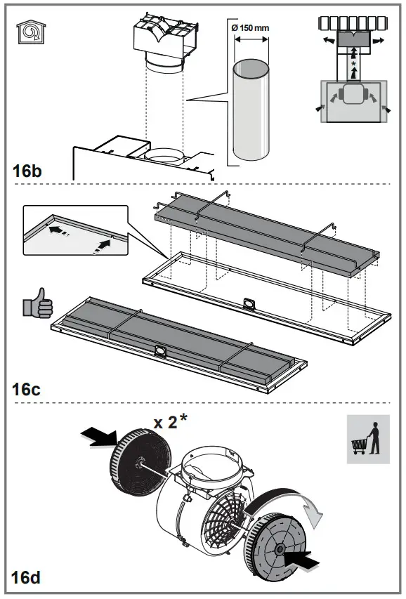 Bauknecht DBHVA Built-in Extractor Hood - fig9