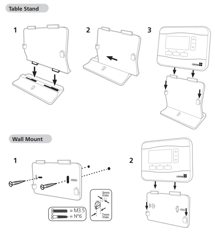 CENTER EHE0200322 RF Wireless 7 Day-Programmable-Thermostat-9