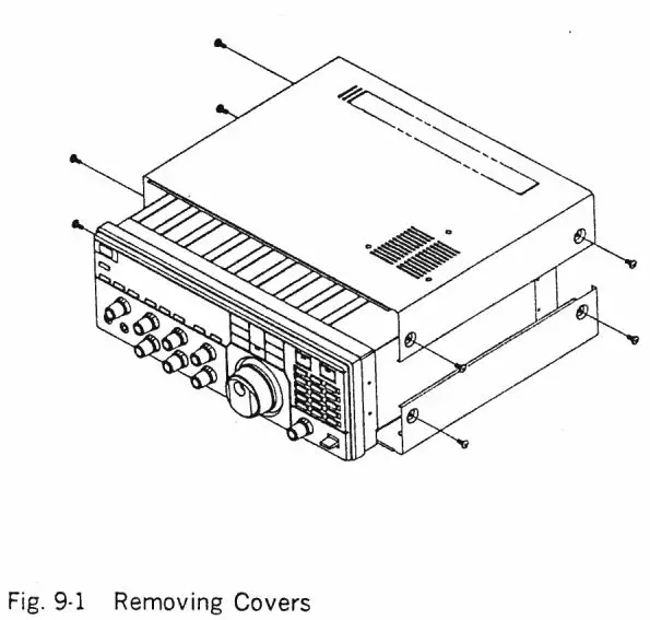 JRC NRD-525 General Coverage Receiver Instruction Manual - Fig 9 .1