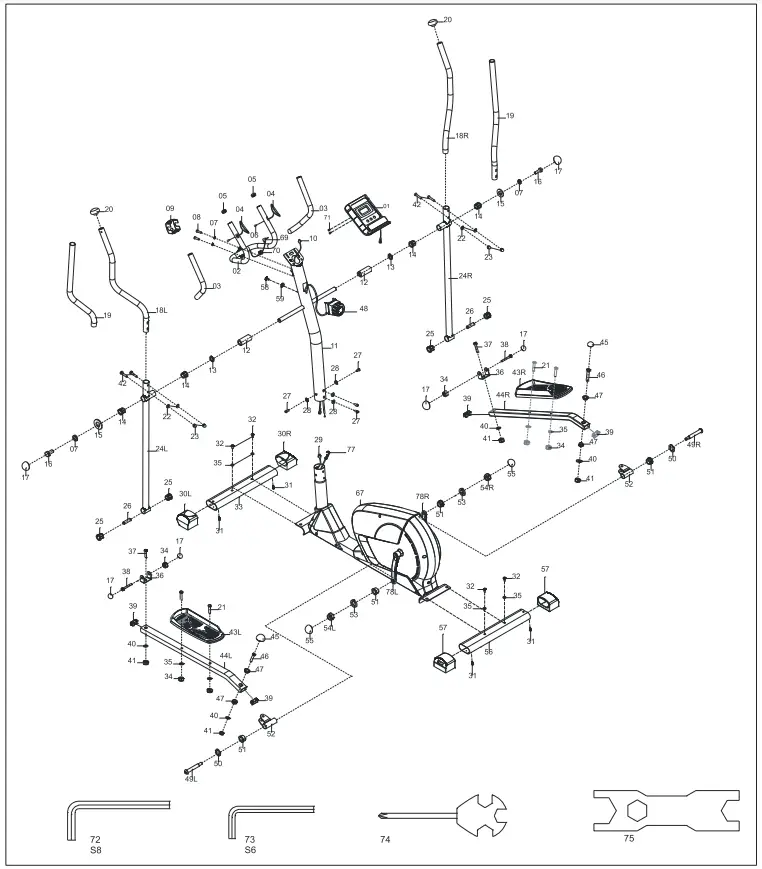 snode E16 Elliptical Machine - 1