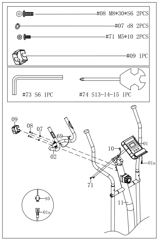snode E16 Elliptical Machine - 9