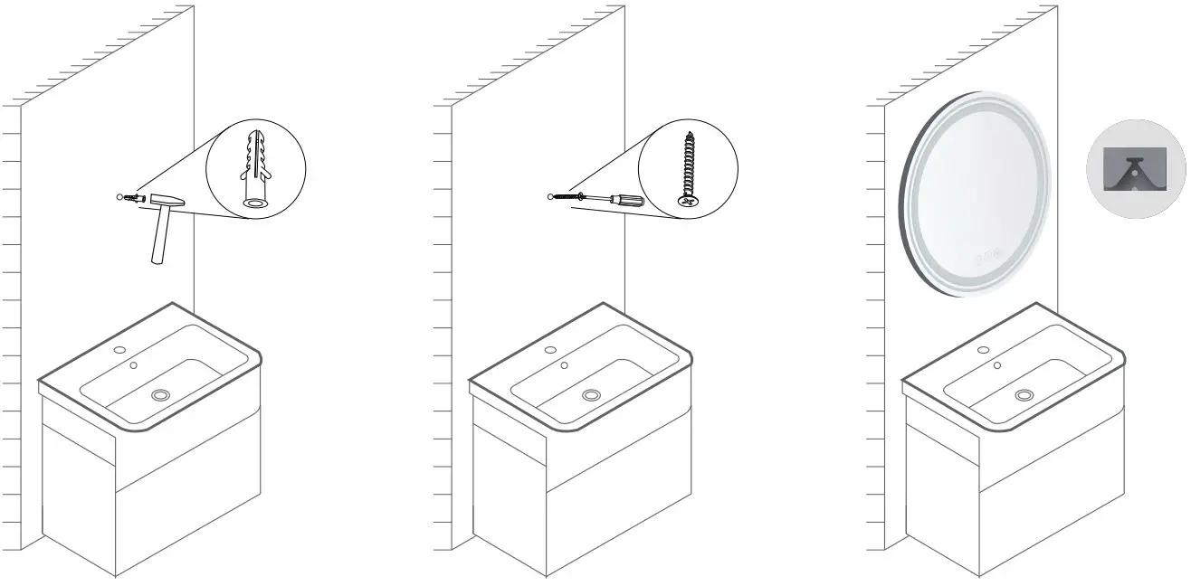 Bathroom Mirror Installation