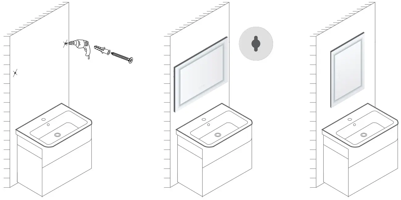Bathroom Mirror Installation