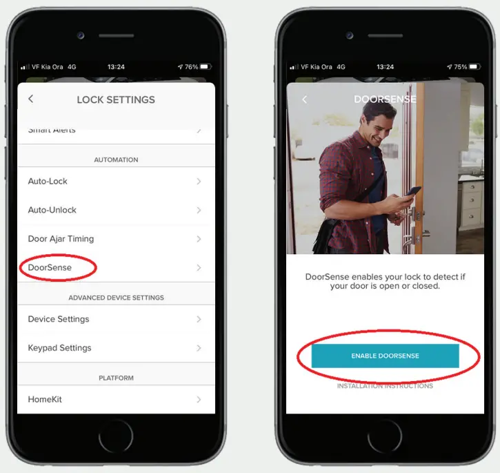 INSTALL DOORSENSE