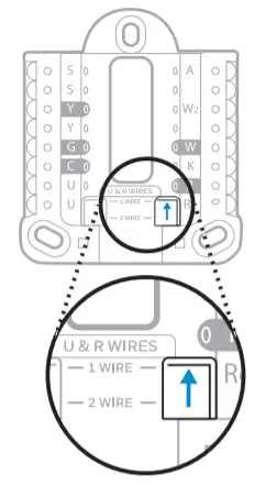 Honeywell T9 Smart Thermostat RCHT9510WFW2019 - Determine Correct R-Switch Position 1