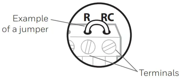 Honeywell T9 Smart Thermostat RCHT9510WFW2019 - Remove any jumpers
