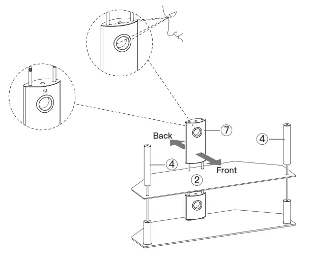 PERLESMITH TV Stand PSFS04 - 5555