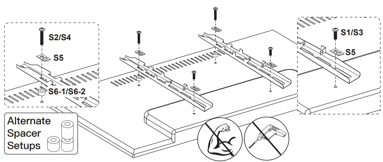 PERLESMITH TV Stand PSFS04 - “Bump”