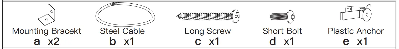 PERLESMITH TV Stand PSFS04 - Screw
