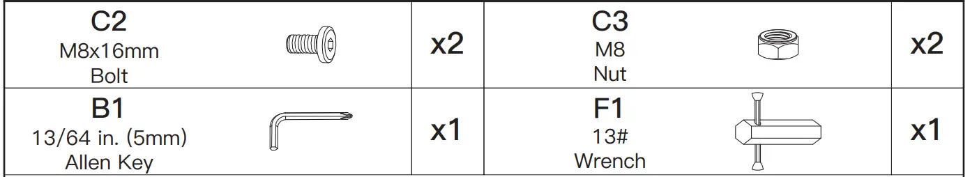 PERLESMITH TV Stand PSFS04 - Step 8A