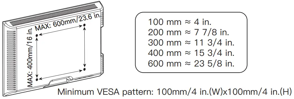 PERLESMITH TV Stand PSFS04 - VESA
