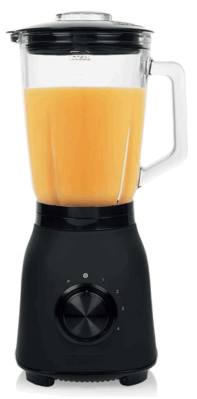 PRINCESS 01.212092.01.001 Black Steel 1000 Blender