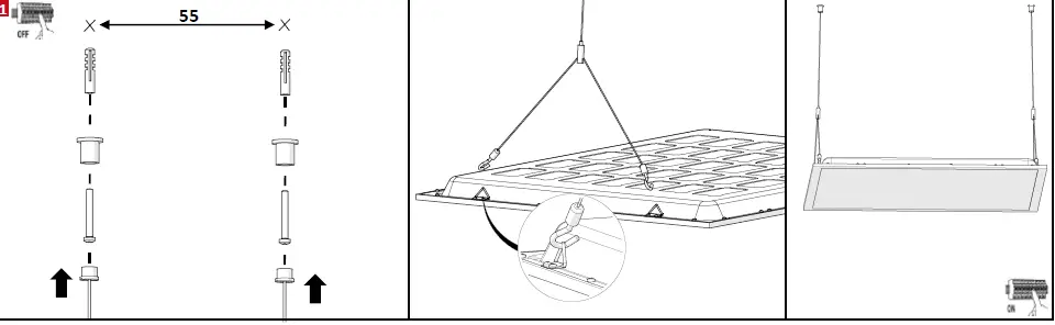 resistex 621447 IRO NU 3445lm 3000K LED Panel Luminaire 3