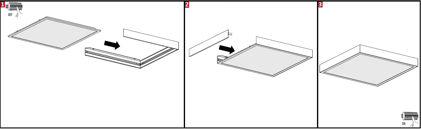 resistex 621447 IRO NU 3445lm 3000K LED Panel Luminaire 5