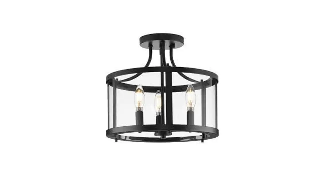 Progress Lighting P350231 Three Light Semi Flush Mount Instruction Manual