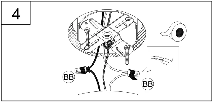 PROGRESS LIGHTING P350231 Three Light Semi Flush Mount - Figure 6