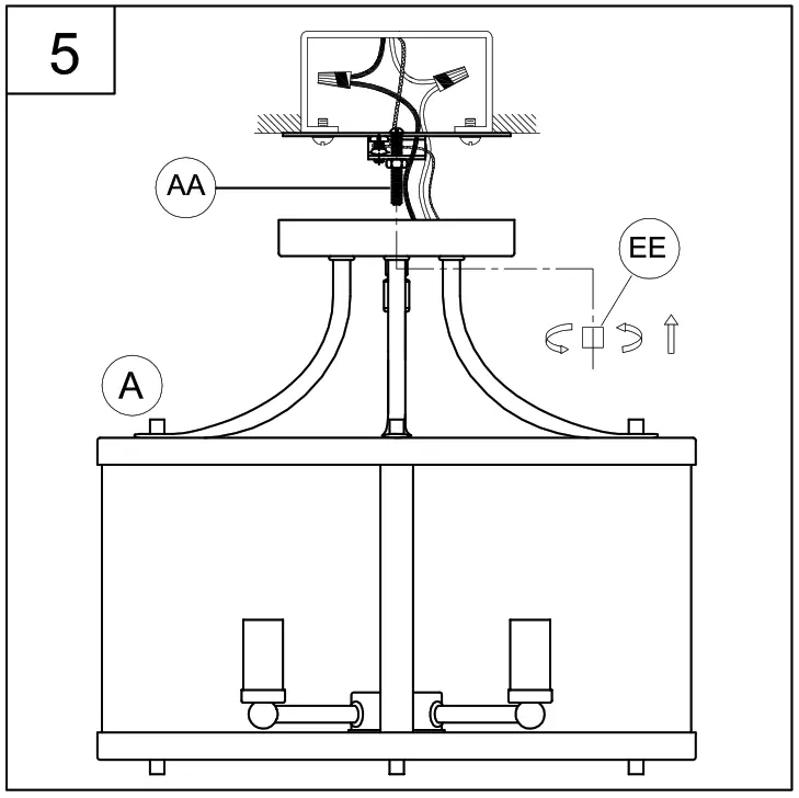 PROGRESS LIGHTING P350231 Three Light Semi Flush Mount - Figure 7