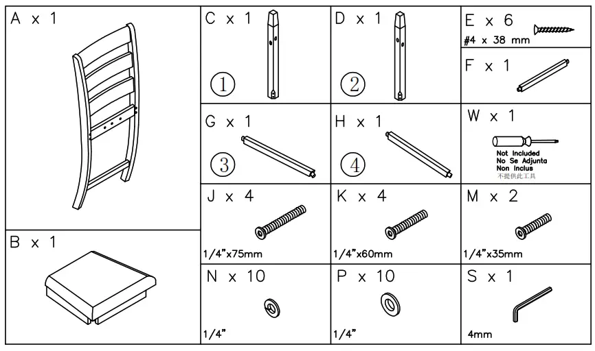 ASHLEY D397124 Rokane Counter Height Ladderback Bar Stool